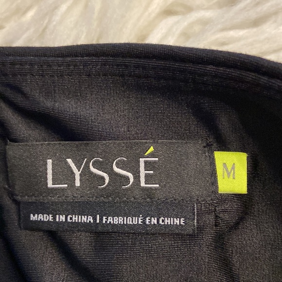 LYSSE Pants size M inseam 27” waist 26” elastic color black brand new with tags - Picture 5 of 12